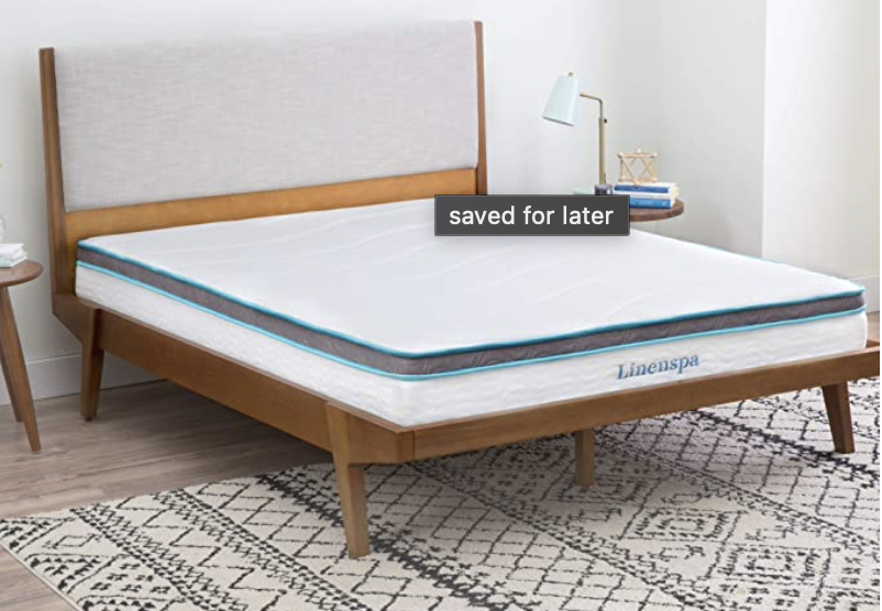 linenspa 8 memory foam twin mattress amazon